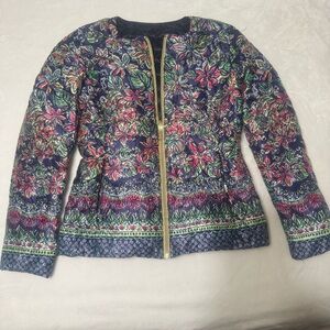Lilly Pulitzer Reversible Down Jacket in Not Too Catty